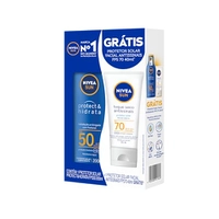 NIVEA SUN Kit Protetor Solar Protect & Hidrata FPS50 200ml + NIVEA SUN Facial FPS70 40gr, Nivea