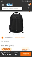 Mochila Targus p/ Notebook até 15,6´ - City TSB89004 Preta | R$100