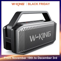  Caixa Bluetooth W-KING D9-1 80W à Prova d'Água