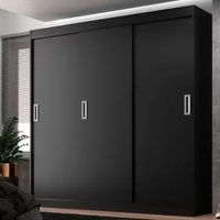 Guarda-roupa casal lisboa 3 pt 2 gv preto