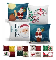 Kit 4 Capas de Almofada Natal 40x40 com Zíper