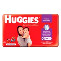 Fralda Roupinha Huggies Supreme Care G Pacote 30 Fraldas