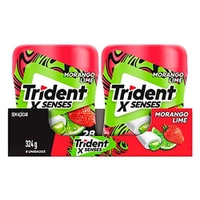 [REC - R$ 6,80/UN] Chiclete Trident XSenses Morango Lime 6x54g