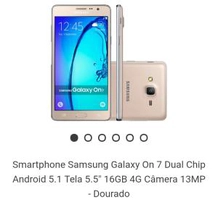 Galaxy On7 (boleto 10% + Cupom 5%)