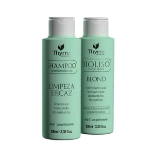 Kit Escova Progressiva Organica Sem Formol 100ml BioLiso Blond Thyrre Cosmetics