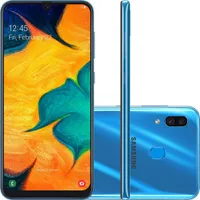 Smartphone Samsung Galaxy A30 64GB Dual Chip Android 9.0 Tela 6.4" Octa-Core 4G Câmera 16MP + 5MP - Azul