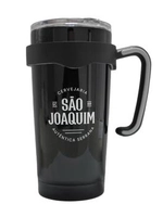 Copo térmico inox parede dupla a vácuo 600 ml com alça removível - Cervejaria São Joaquim