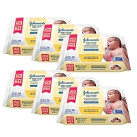 Kit Toalhas Umedecidas Johnsons Baby Recém-Nascido 6 pacotes com 96 unidades cada - R$108