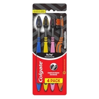 [REC | +POR- R$ 11] Escova Dental Colgate ZigZag Carvão 4 unid