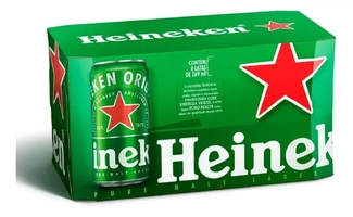 Cerveja Puro Malte Lager Premium Com 8 Latas 269ml Heineken