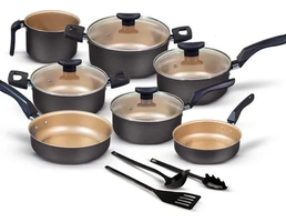 Conjunto 10 Panelas Antiaderentes Teflon Cores