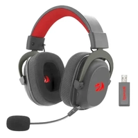 Headset Gamer 50mm Redragon Zeus Pro, Sem Fio, Bluetooth, Microfone Destacável, Surround 7.1, Black, H510-PRO