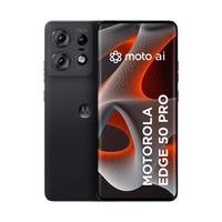 Smartphone Motorola Edge 50 Pro 5G 256GB 24GB Ram Boost 50MP Ultra-Pixel AI Camera IP68 NFC - Black - Silicon Leather