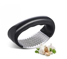 Espremedor de Alho Inox Preto Ergonômico