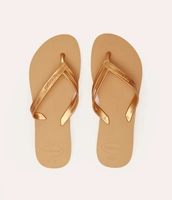 Chinelo Havaianas Elegante dourado