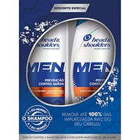 Head & Shoulders - Shampoo Antiqueda Masculino, Shampoo Anticaspa Masculino pack 2 cada 200ml