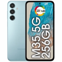 Smartphone Samsung Galaxy M35 5G 256GB 8GB RAM, Tela 6.6 Super AMOLED 120Hz, Áudio Estéreo, NFC, Bateria 6.000mAh