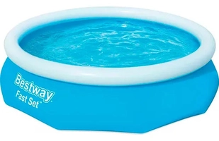 Piscina Inflável Circular Bestway Fast Set Azul 1.880l