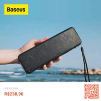 Baseus Alto-Falante Portátil Sem Fio Bluetooth 5.0 20W Modo IPX6 Com Suporte À Prova D'água