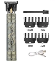 [Já Com Impostos] Máquina profissional do corte do cabelo para homens, aparador elétrico sem fio