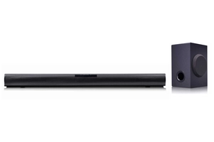 SoundBar LG SQC1 – 160W RMS, Conexão Bluetooth, 2.1 Canais, Auto Sound Engine (ASE), Adaptive Sound Control (ASC), Sem fios, Conexões Múltiplas