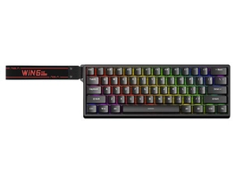 [App+Moedas R$171] Teclado Magnético AULA WIN60 RGB 0.01mm rapid trigger 