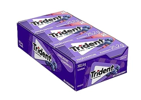 Chiclete Trident Blueberry emb econ display com 12 uni de 25,2g