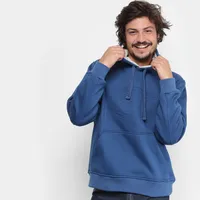 Moletom Everlast Canguru Monocolor Masculino - Marinho | R$56