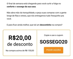 R$20 OFF ACIMA DE R$150 - Supermercado Now