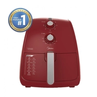 [Com AME = R$280] AirFryer Midea Sem óleo FRV4 Liva Vermelho 4L 1500W 220V