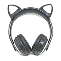 Headphone Bluetooth com Orelhas de Gato e Iluminação LED Fone Sem Fio de Gatinho Exbom HF-C240BT - R$67