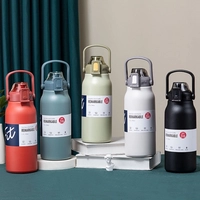 [AME R$ 49] Garrafa Térmica Água Vácuo Vacuum Parede Dupla Aço Inox Quente Frio 1000ml 1L