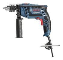Furadeira elétrica de impacto e parafusadeira Bosch Professional GSB 13 RE 2800rpm 600W azul 220V com maleta de transporte + punho auxiliar