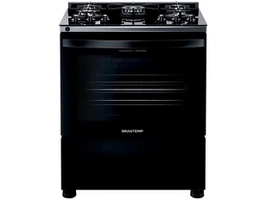 Fogão 5 Bocas Inox Brastemp Preto | R$1888