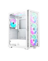 Gabinete Gamer Montech x3 Glass, Mid Tower, White, ATX, 6 Fans, Vidro Temperado | R$359