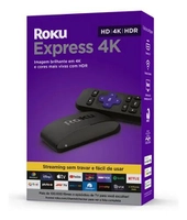 Roku Express 4K com Controle e Cabo HDMI