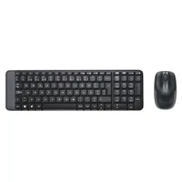 Teclado e Mouse Wireless Mk220 Logitech Preto - R$71