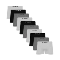 Kit 10 Cuecas Boxer Box Microfibra Sortida Masculino