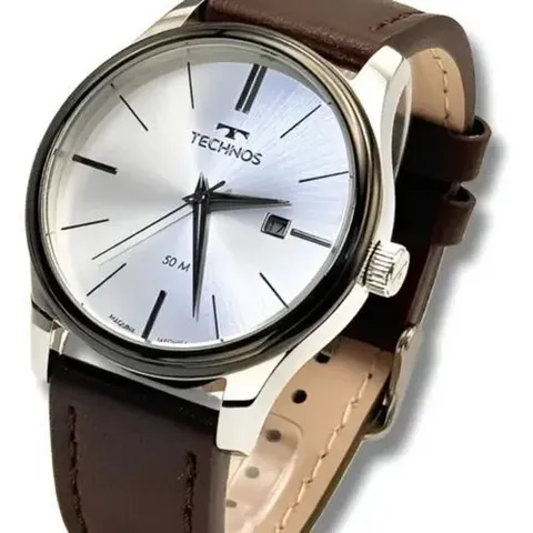 Relógio Technos Steel Pulseira Couro