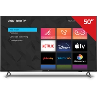 Smart Tv Aoc Roku Led 50 Polegadas 4k Uhd Wi-fi 50u6125/78g