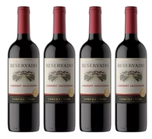 Kit 4 Vinhos Cabernet Sauvignon 750Ml Reservado - Concha Y Toro