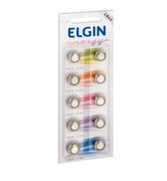 Bateria 1,5V Alcalina Elgin LR44 10 Unidades
