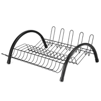 Escorredor De Louças com Porta Copo e Talheres Evolution Black 2542 - Arthi