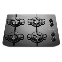Cooktop 4 Bocas Electrolux A Gás Preto Bivolt - GC58V - R$315