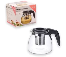 Chaleira De Vidro Com Infusor Inox Venice 1 Litro