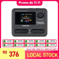 (DoBrasil) Mini Amp Multiefeitos Sonicake Pocket Master Versão EN - Controle app bateria embutida
