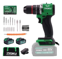 Parafusadeira Furadeira Ryoku 21V Brushless c/ 2 Baterias