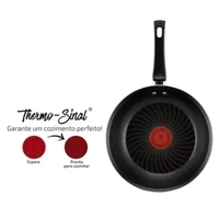 Frigideira Rochedo 24cm Todo Dia Limited com Thermo-sinal - Preta