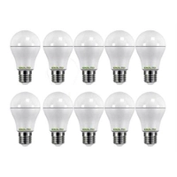Kit Com 10 Lâmpadas Super Led 10w Branco Frio Bulbo Bivolt 110/220v E27