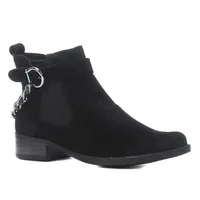 Bota Cano Curto Shoestock Corrente Salto Baixo Feminina | R$159